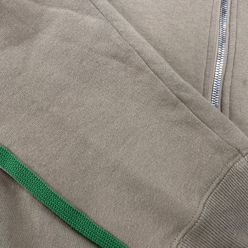 【中古品】【メンズ】 × NUBIAN ヌビアン OT1587 別注 R.C.TRACK JACKET COTTON JERSEY トラック ジャケット コットン ジャージー アウター 140-260412-kh-09-izu サイズ：L カラー：ベージュ×グリーン 万代Net店
