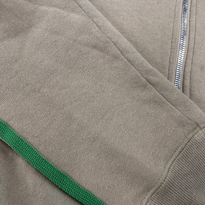 【中古品】【メンズ】 × NUBIAN ヌビアン OT1587 別注 R.C.TRACK JACKET COTTON JERSEY トラック ジャケット コットン ジャージー アウター 140-260412-kh-09-izu サイズ：L カラー：ベージュ×グリーン 万代Net店