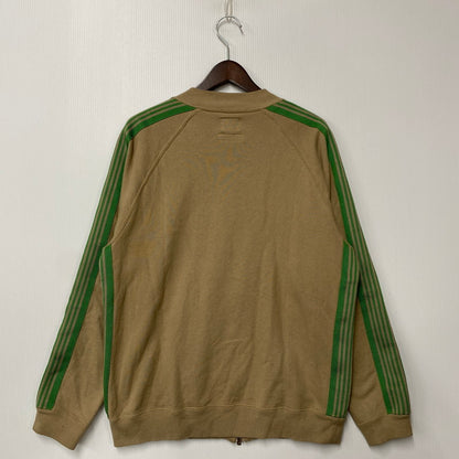 【中古品】【メンズ】 × NUBIAN ヌビアン OT1587 別注 R.C.TRACK JACKET COTTON JERSEY トラック ジャケット コットン ジャージー アウター 140-260412-kh-09-izu サイズ：L カラー：ベージュ×グリーン 万代Net店