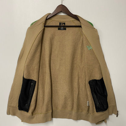 【中古品】【メンズ】 × NUBIAN ヌビアン OT1587 別注 R.C.TRACK JACKET COTTON JERSEY トラック ジャケット コットン ジャージー アウター 140-260412-kh-09-izu サイズ：L カラー：ベージュ×グリーン 万代Net店