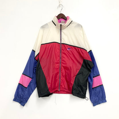 【現状渡し品】【メンズ】 NIKE ナイキ 銀タグ 90S ZIPUP NYLON JACKET ジップアップ ナイロン ジャケット アウター 146-260801-yn-05-izu サイズ：不明 カラー：マルチ 万代Net店
