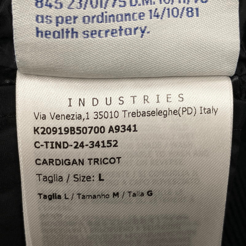 【中古品】【メンズ】 CARDIGAN TRICO 20919B50700 カーディガン トリコット ダウンジャケット アウター 141-260410-ay-05-izu サイズ：L カラー：ブラック 万代Net店