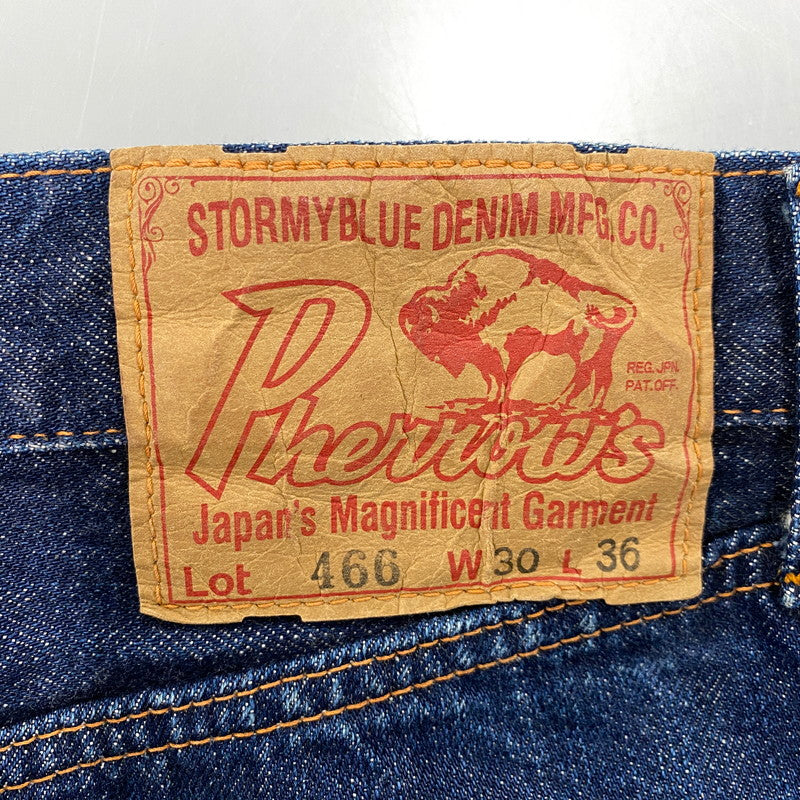 【中古品】【メンズ】 Pherrow's フェローズ LOT 466 DENIM PANTS デニム パンツ ボトムス ズボン 156-260410-km-02-izu サイズ：W30 カラー：インディゴ 万代Net店