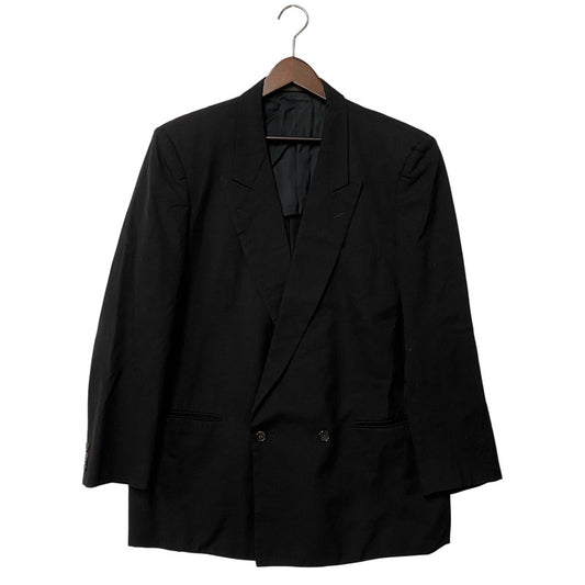 【中古品】【メンズ】 COMME des GARCONS HOMME コムデギャルソンオム HS-11006L WOOL DOUBLE TAILORED JACKET ウール ダブル テーラード ジャケット アウター 140-260412-kh-05-izu サイズ：L カラー：ブラック 万代Net店