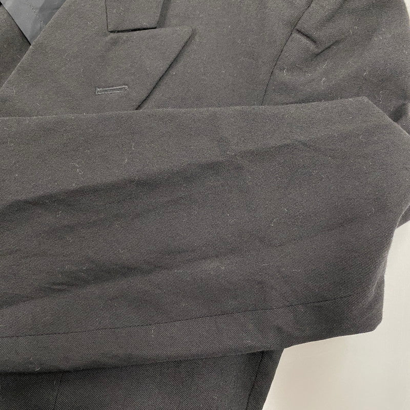 【中古品】【メンズ】 COMME des GARCONS HOMME コムデギャルソンオム HS-11006L WOOL DOUBLE TAILORED JACKET ウール ダブル テーラード ジャケット アウター 140-260412-kh-05-izu サイズ：L カラー：ブラック 万代Net店