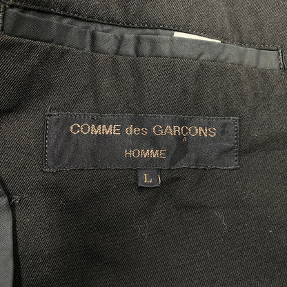 【中古品】【メンズ】 COMME des GARCONS HOMME コムデギャルソンオム HS-11006L WOOL DOUBLE TAILORED JACKET ウール ダブル テーラード ジャケット アウター 140-260412-kh-05-izu サイズ：L カラー：ブラック 万代Net店
