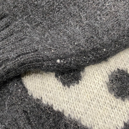 【中古品】【メンズ】 117097 DICE MOHAIR SWEATER ダイス モヘア セーター トップス 142-260412-kh-03-izu サイズ：L カラー：ブラック 万代Net店