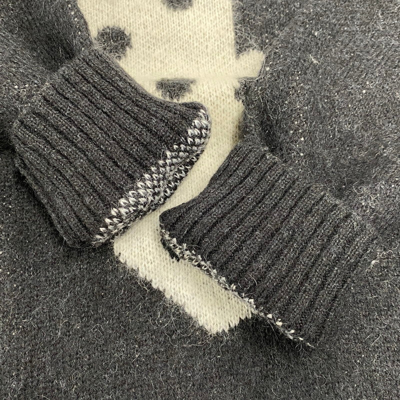 【中古品】【メンズ】 117097 DICE MOHAIR SWEATER ダイス モヘア セーター トップス 142-260412-kh-03-izu サイズ：L カラー：ブラック 万代Net店