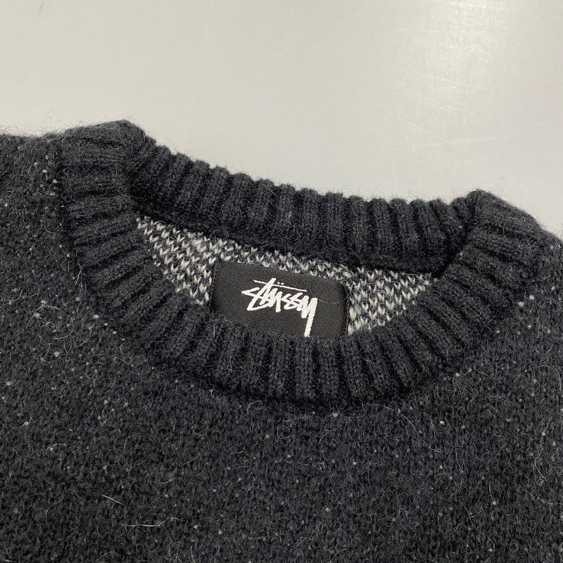 【中古品】【メンズ】 117097 DICE MOHAIR SWEATER ダイス モヘア セーター トップス 142-260412-kh-03-izu サイズ：L カラー：ブラック 万代Net店