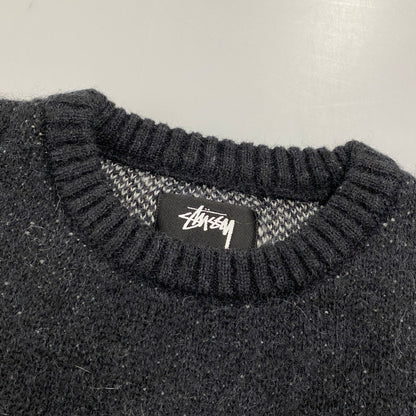 【中古品】【メンズ】 117097 DICE MOHAIR SWEATER ダイス モヘア セーター トップス 142-260412-kh-03-izu サイズ：L カラー：ブラック 万代Net店