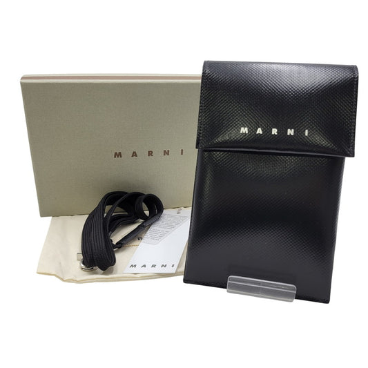 【中古品】【メンズ/レディース】 MARNI マルニ PHONE CASE TEMI0004A0 スマートフォンケース 188-260412-as-08-izu カラー：ブラック 万代Net店