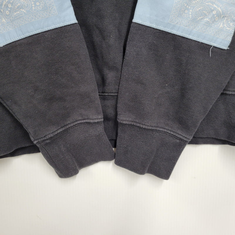 【現状渡し品】【メンズ】 Supreme シュプリーム × THE NORTH FACE ザノースフェイス BANDANA HOODED SWEATSHIRT NT02208I バンダナ フーデッド スウェットシャツ パーカー 149-260412-as-01-izu サイズ：L カラー：ブラック 万代Net店