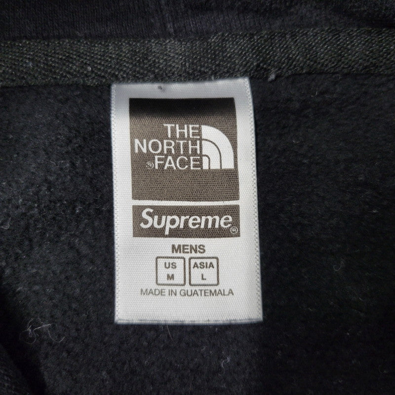 【現状渡し品】【メンズ】 Supreme シュプリーム × THE NORTH FACE ザノースフェイス BANDANA HOODED SWEATSHIRT NT02208I バンダナ フーデッド スウェットシャツ パーカー 149-260412-as-01-izu サイズ：L カラー：ブラック 万代Net店