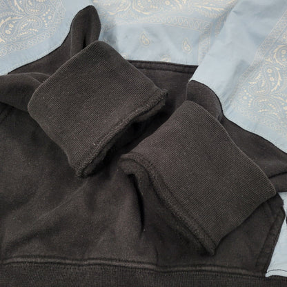【現状渡し品】【メンズ】 Supreme シュプリーム × THE NORTH FACE ザノースフェイス BANDANA HOODED SWEATSHIRT NT02208I バンダナ フーデッド スウェットシャツ パーカー 149-260412-as-01-izu サイズ：L カラー：ブラック 万代Net店