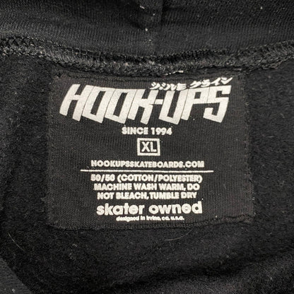 【中古品】【メンズ】 HOOK UPS フックアップス HOOK UPS BARREL OF A HOODIE フックアップス バレル オブ ア フーディー パーカー トップス 142-260412-kh-07-izu サイズ：XL カラー：ブラック 万代Net店