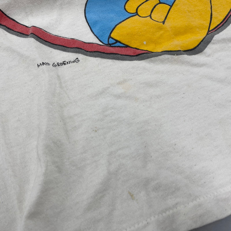 【現状渡し品】【メンズ】 DELTA デルタ THE SIMPSONS BART SS TEE ザ シンプソンズ バート ショートスリーブ Tシャツ トップス 146-260412-kh-06-izu サイズ：M カラー：ホワイト 万代Net店