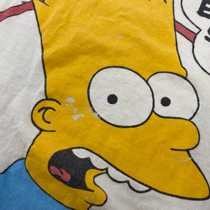 【現状渡し品】【メンズ】 DELTA デルタ THE SIMPSONS BART SS TEE ザ シンプソンズ バート ショートスリーブ Tシャツ トップス 146-260412-kh-06-izu サイズ：M カラー：ホワイト 万代Net店