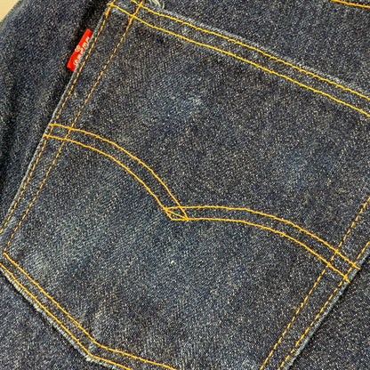 【中古品】【メンズ】 66501 刻印09A 66前期復刻 ダブルネーム 日本製 00’S DENIM PANTS デニム パンツ ズボン ボトムス 156-260411-ya-02-izu サイズ：31×36 カラー：インディゴ 万代Net店