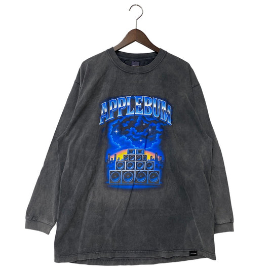 【中古品】【メンズ】 APPLEBUM アップルバム 2611126 SOUND SYSTEM VINTAGE サウンドシステム ヴィンテージ L/S ロングスリーブ T-SHIRT Tシャツ トップス 長袖 142-260413-ya-02-izu サイズ：XXL カラー：BLACK系 万代Net店