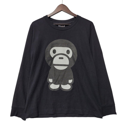 【中古品】【メンズ】 A BATHING APE アベイシングエイプ 初期タグ BABY MILO LS TEE ベイビー マイロ ロングスリーブ Tシャツ トップス 142-260411-kh-01-izu サイズ：M カラー：ブラック 万代Net店