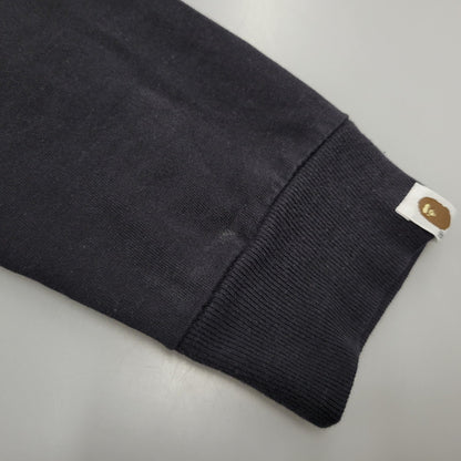 【中古品】【メンズ】 A BATHING APE アベイシングエイプ 初期タグ BABY MILO LS TEE ベイビー マイロ ロングスリーブ Tシャツ トップス 142-260411-kh-01-izu サイズ：M カラー：ブラック 万代Net店
