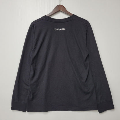 【中古品】【メンズ】 A BATHING APE アベイシングエイプ 初期タグ BABY MILO LS TEE ベイビー マイロ ロングスリーブ Tシャツ トップス 142-260411-kh-01-izu サイズ：M カラー：ブラック 万代Net店