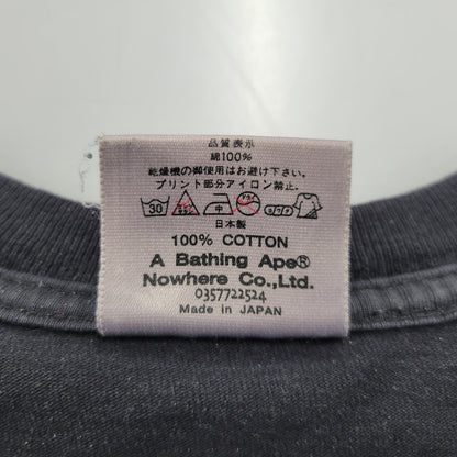 【中古品】【メンズ】 A BATHING APE アベイシングエイプ 初期タグ BABY MILO LS TEE ベイビー マイロ ロングスリーブ Tシャツ トップス 142-260411-kh-01-izu サイズ：M カラー：ブラック 万代Net店