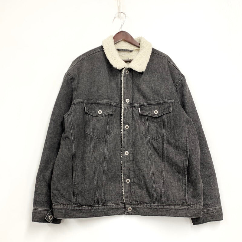 【中古品】【メンズ】 LEVI'S SILVER TAB リーバイス シルバー タブ PC9-A3180-0005 SHERPA TRUCKER JACKET シェルパ トラッカー ジャケット アウター 146-260411-ya-05-izu サイズ：L カラー：BLACK 万代Net店