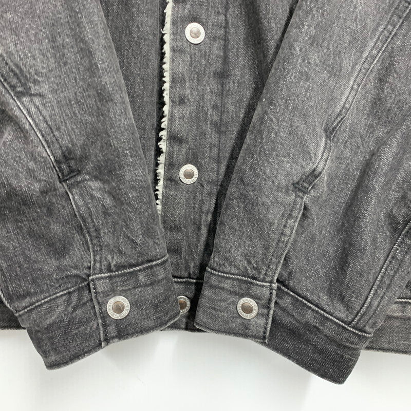 【中古品】【メンズ】 LEVI'S SILVER TAB リーバイス シルバー タブ PC9-A3180-0005 SHERPA TRUCKER JACKET シェルパ トラッカー ジャケット アウター 146-260411-ya-05-izu サイズ：L カラー：BLACK 万代Net店