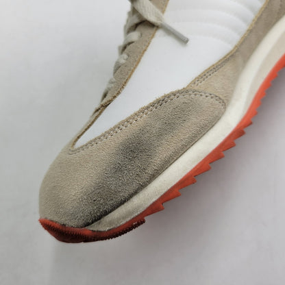 【中古品】【メンズ】 PATRICK パトリック 942500 BASEBL SNEAKERS ベースボール スニーカー 靴 182-260411-kh-07-izu サイズ：44 カラー：ベージュ×ホワイト 万代Net店