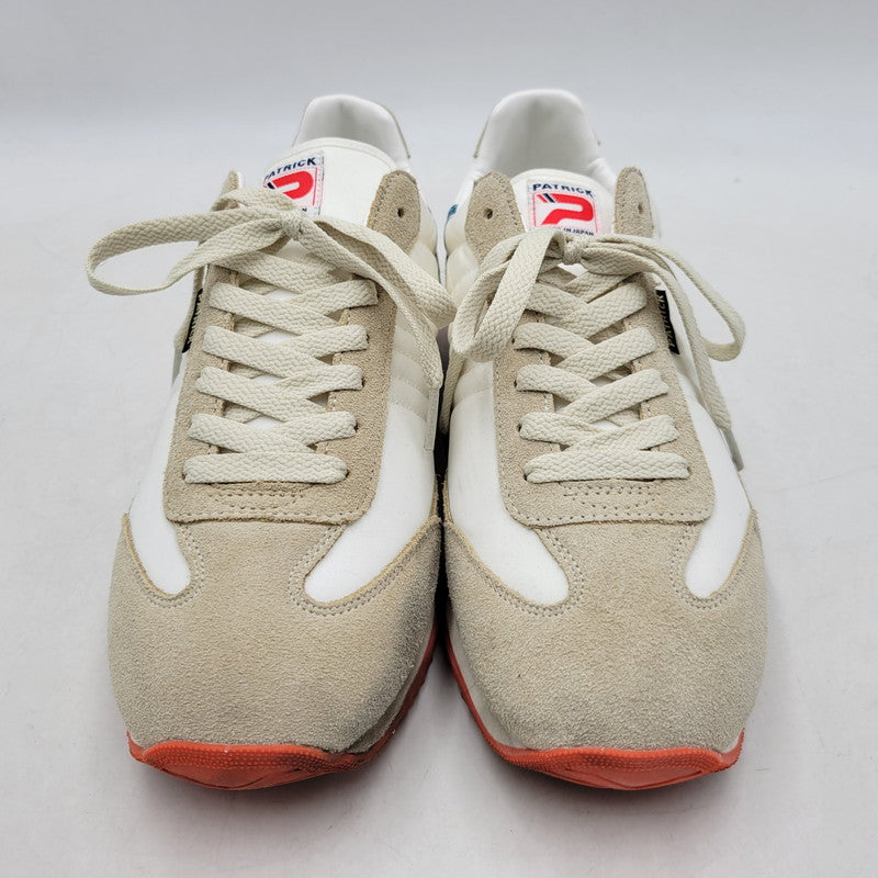 【中古品】【メンズ】 PATRICK パトリック 942500 BASEBL SNEAKERS ベースボール スニーカー 靴 182-260411-kh-07-izu サイズ：44 カラー：ベージュ×ホワイト 万代Net店
