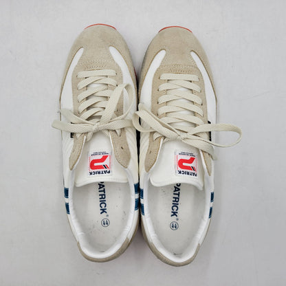 【中古品】【メンズ】 PATRICK パトリック 942500 BASEBL SNEAKERS ベースボール スニーカー 靴 182-260411-kh-07-izu サイズ：44 カラー：ベージュ×ホワイト 万代Net店
