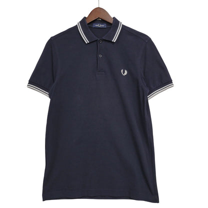 【中古品】【メンズ】 FRED PERRY フレッドペリー M3600 THE FRED PERRY SHIRT ザ フレッド ペリー シャツ トップス 半袖 141-260602-ya-08-izu サイズ：S カラー：ネイビー 万代Net店