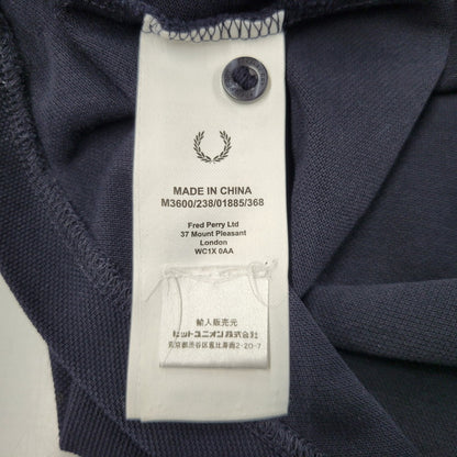 【中古品】【メンズ】 FRED PERRY フレッドペリー M3600 THE FRED PERRY SHIRT ザ フレッド ペリー シャツ トップス 半袖 141-260602-ya-08-izu サイズ：S カラー：ネイビー 万代Net店