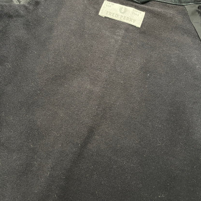【中古品】【メンズ】 FRED PERRY フレッドペリー J8700 ZIP LONG COAT ジップ ロング コート アウター 141-260413-ya-04-izu サイズ：UK10 カラー：BLACK 万代Net店