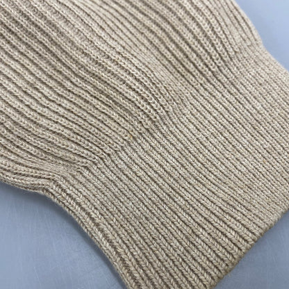 【中古品】【メンズ】 AURALEE オーラリー A21SP02CA FLAT YARN RIB KNIT PO フラット ヤーン リブ ニット プルオーバー トップス 140-260412-kh-08-izu サイズ：3 カラー：ベージュ 万代Net店