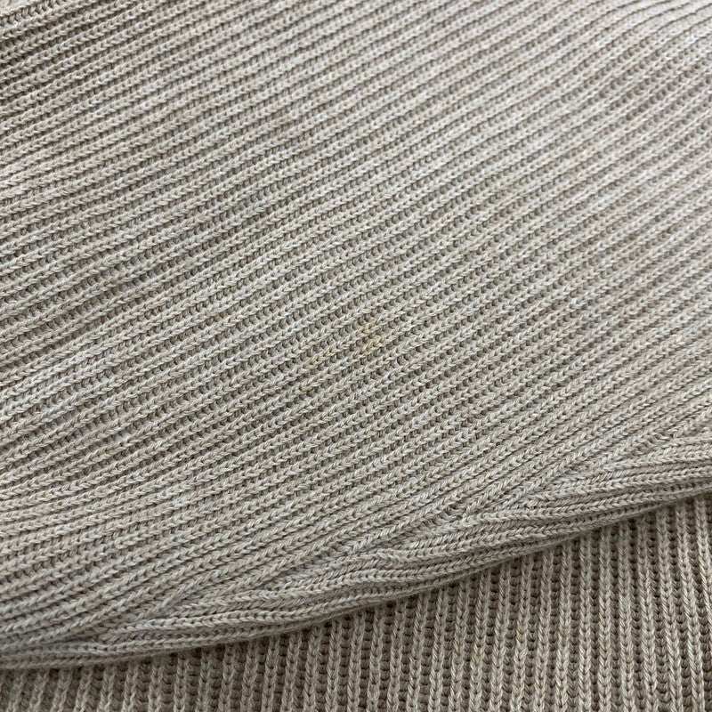 【中古品】【メンズ】 AURALEE オーラリー A21SP02CA FLAT YARN RIB KNIT PO フラット ヤーン リブ ニット プルオーバー トップス 140-260412-kh-08-izu サイズ：3 カラー：ベージュ 万代Net店