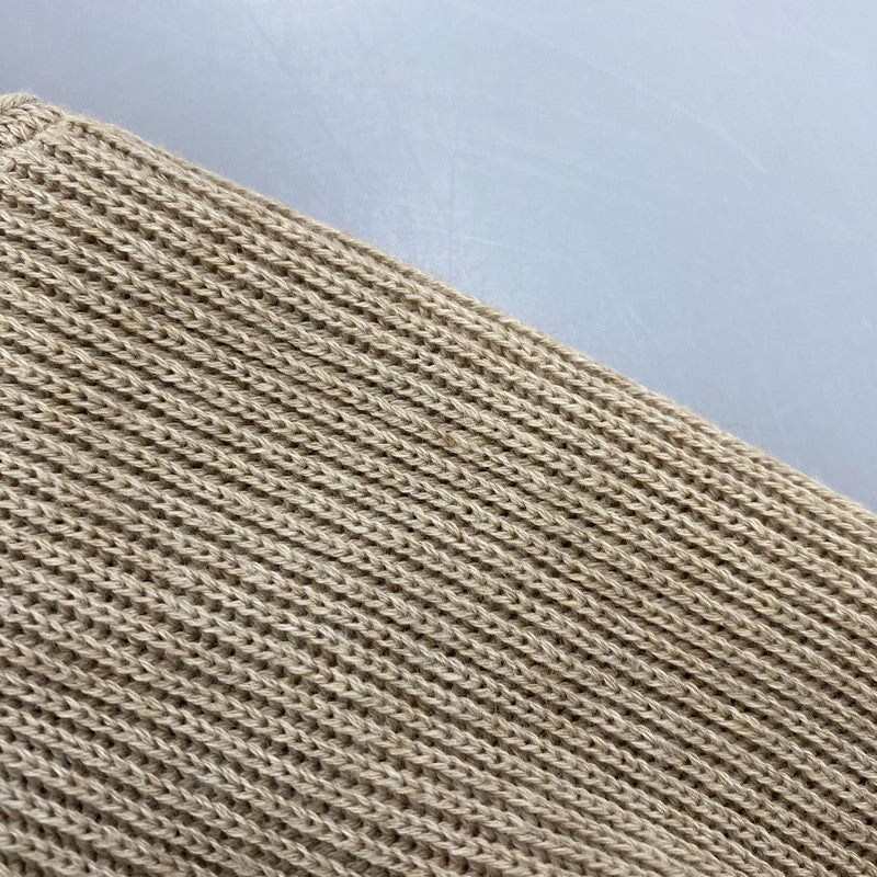 【中古品】【メンズ】 AURALEE オーラリー A21SP02CA FLAT YARN RIB KNIT PO フラット ヤーン リブ ニット プルオーバー トップス 140-260412-kh-08-izu サイズ：3 カラー：ベージュ 万代Net店