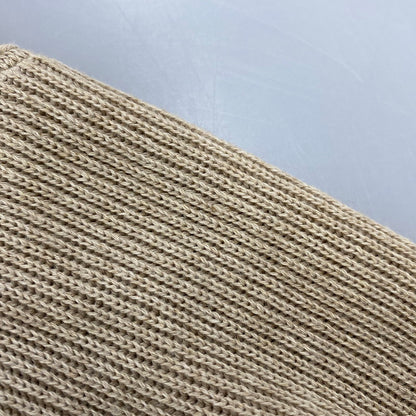 【中古品】【メンズ】 AURALEE オーラリー A21SP02CA FLAT YARN RIB KNIT PO フラット ヤーン リブ ニット プルオーバー トップス 140-260412-kh-08-izu サイズ：3 カラー：ベージュ 万代Net店