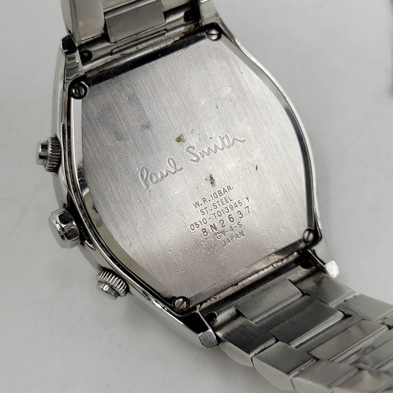 【中古品】【メンズ/レディース】 PAUL SMITH ポールスミス 0510-T013945 QUARTZ WATCH クオーツ ウォッチ 腕時計 時計 197-260602-ya-03-izu カラー：シルバー 万代Net店
