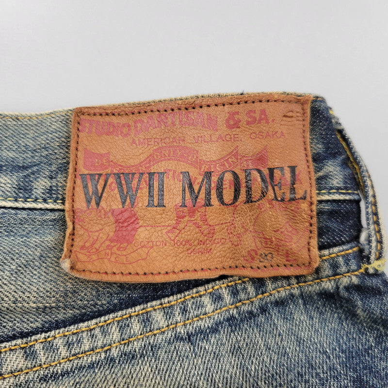 【中古品】【メンズ】 STUDIO D’ARTISAN ステュディオダルチザン WW2 MODEL DENIM PANTS D1780U デニムパンツ ジーンズ ボトムス 156-260412-as-06-izu サイズ：30 カラー：インディゴ 万代Net店