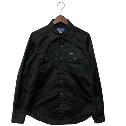 【中古品】【メンズ】 IRON HEART アイアンハート LS WORK SHIRT ロングスリーブ ワークシャツ トップス 145-260412-kh-02-izu サイズ：S カラー：ブラック 万代Net店