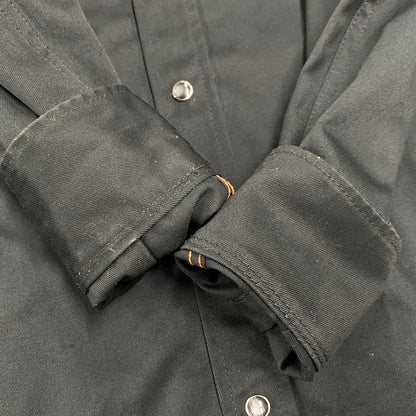 【中古品】【メンズ】 IRON HEART アイアンハート LS WORK SHIRT ロングスリーブ ワークシャツ トップス 145-260412-kh-02-izu サイズ：S カラー：ブラック 万代Net店