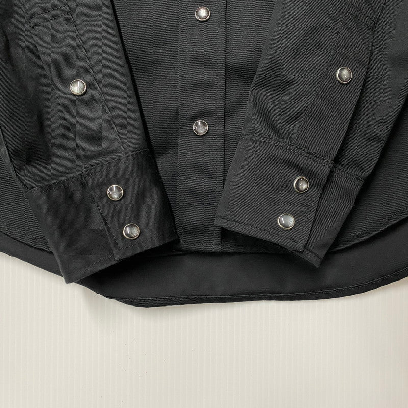 【中古品】【メンズ】 IRON HEART アイアンハート LS WORK SHIRT ロングスリーブ ワークシャツ トップス 145-260412-kh-02-izu サイズ：S カラー：ブラック 万代Net店