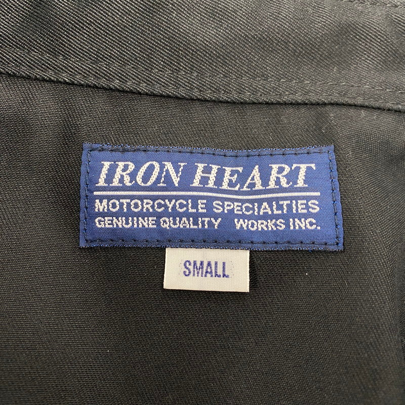 【中古品】【メンズ】 IRON HEART アイアンハート LS WORK SHIRT ロングスリーブ ワークシャツ トップス 145-260412-kh-02-izu サイズ：S カラー：ブラック 万代Net店