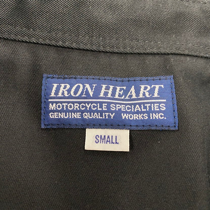 【中古品】【メンズ】 IRON HEART アイアンハート LS WORK SHIRT ロングスリーブ ワークシャツ トップス 145-260412-kh-02-izu サイズ：S カラー：ブラック 万代Net店