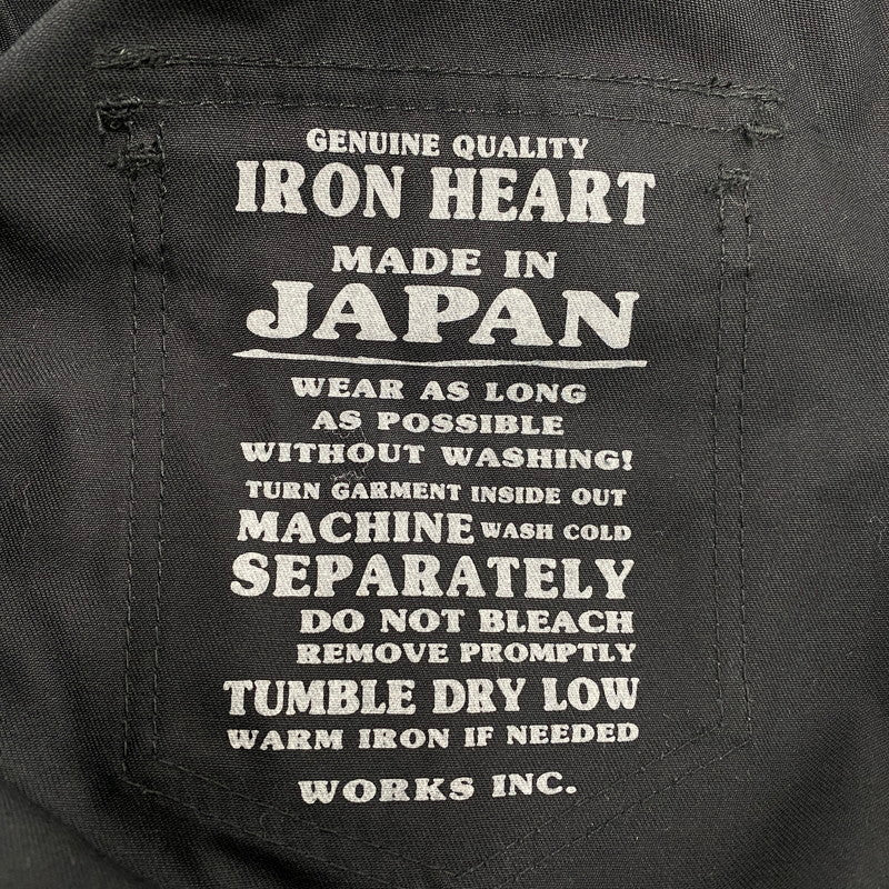 【中古品】【メンズ】 IRON HEART アイアンハート LS WORK SHIRT ロングスリーブ ワークシャツ トップス 145-260412-kh-02-izu サイズ：S カラー：ブラック 万代Net店