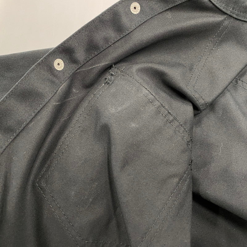 【中古品】【メンズ】 IRON HEART アイアンハート LS WORK SHIRT ロングスリーブ ワークシャツ トップス 145-260412-kh-02-izu サイズ：S カラー：ブラック 万代Net店