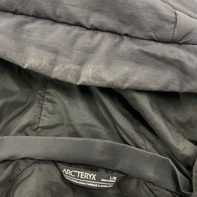 【中古品】【メンズ】 ARC'TERYX アークテリクス 24105-129829 ATOM AR HOODY アトム フーディ ジャケット アウター 144-260414-kh-06-izu サイズ：L カラー：ブラック 万代Net店