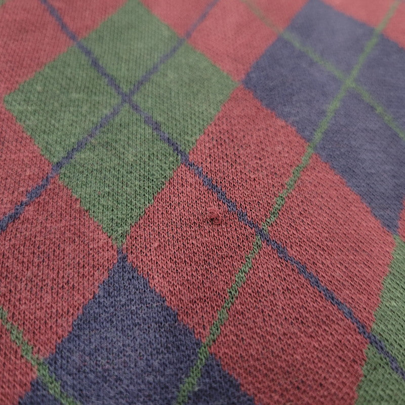 【現状渡し品】【メンズ】 Polo by Ralph Lauren ポロバイラルフローレン ARGYLE POLO LS SHIRT アーガイル ポロ ロングスリーブ シャツ USA製 長袖 トップス 146-260412-as-03-izu サイズ：M カラー：マルチカラー 万代Net店